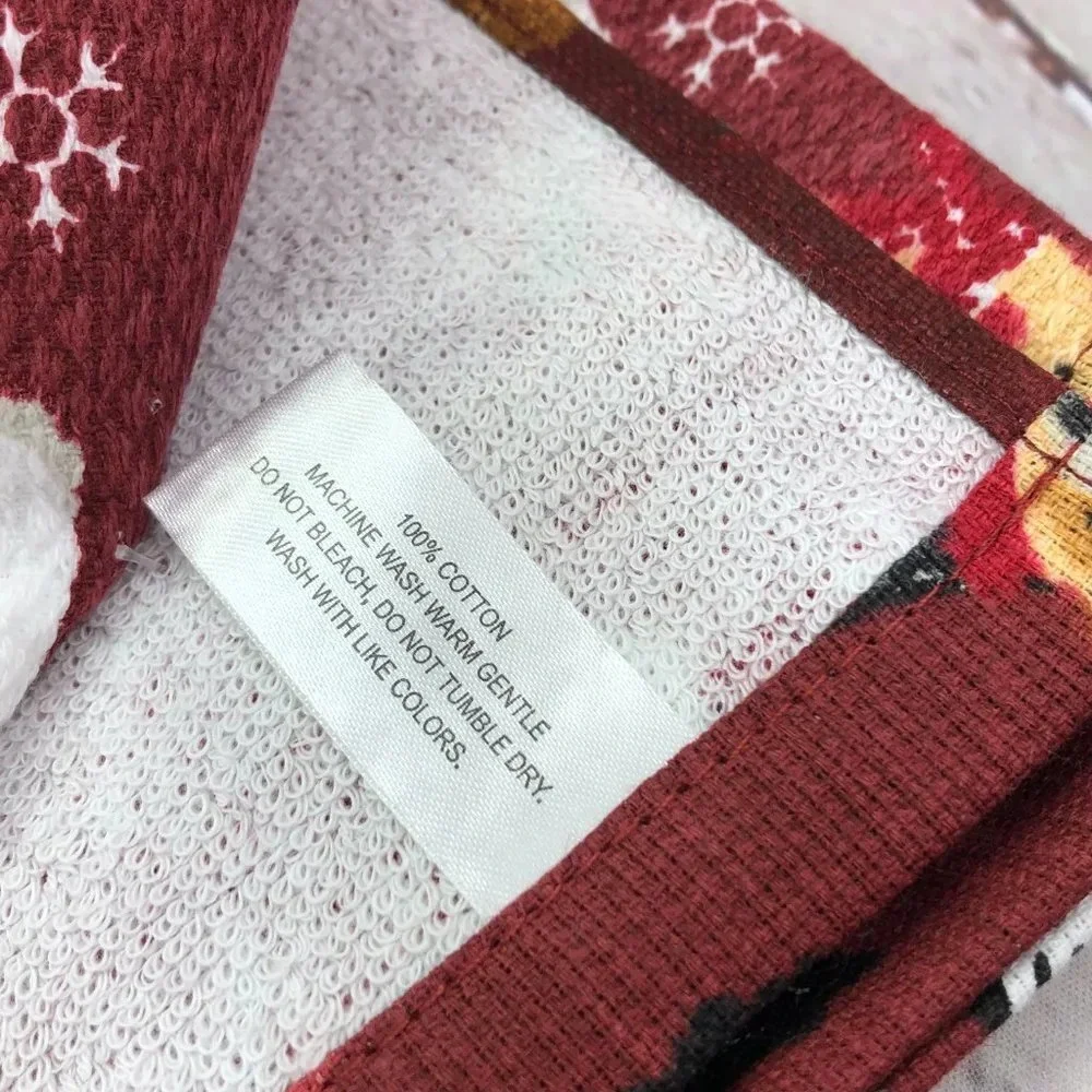 NWT winter wonderland kitchen towel merry woofmas